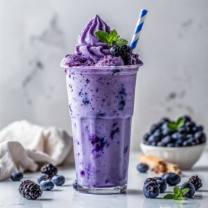 Blueberry Ice Cream Shake